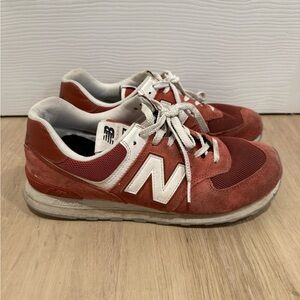 New Balance 574 'Brick Red’ Sneakers Size 10